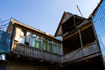 Old village in Georgia, Bolnisi village and old German house