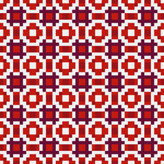 Fototapeta premium Abstract Cross Pattern generative computational art illustration