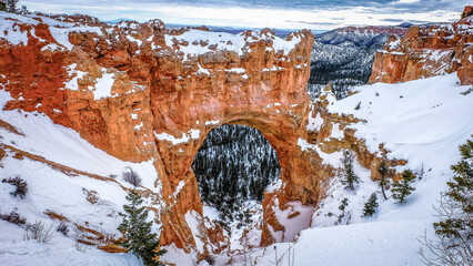 Red Rocks in Snow