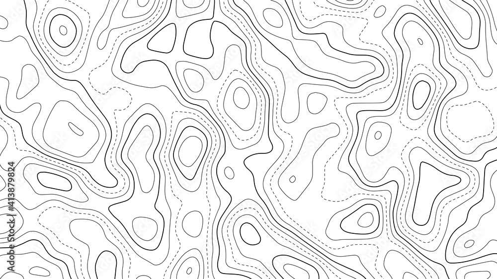 Poster vector contour topographic map background. topography and geography map grid abstract backdrop. busi