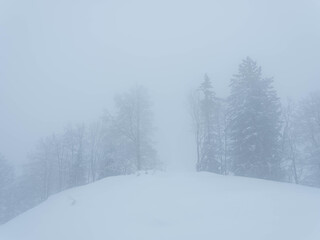 Romantik im Winter mit Schnee