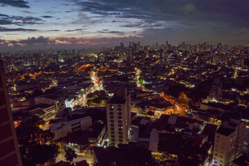 Obraz premium Sunset in São Paulo, Brazil, metropolis 