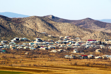 View of the old village in Georgia, Bolnisi village landscape