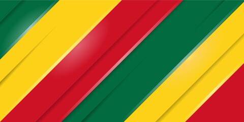 Red yellow green abstract geometric background.