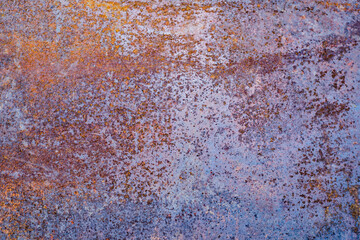 Rusty metallic iron and metal surfaces texture background with corrosion.