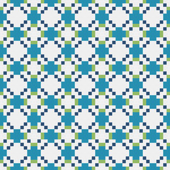 Fototapeta premium Abstract Cross Pattern generative computational art illustration