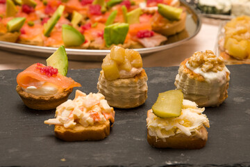 Aperitivos en la mesa