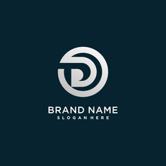 letter D logo with modern creative concept for company or person Premium Vector part 1