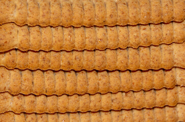 a close-up with many biscuits