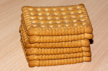 biscuits on a wooden board