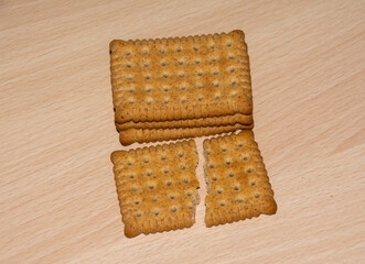 a close-up with many biscuits