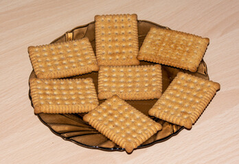many biscuits on a plate