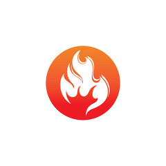 Fire flame vector illustration design template
