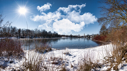 Weiher in der Stadt
