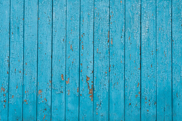 Fototapeta na wymiar Texture boards painted with blue paint