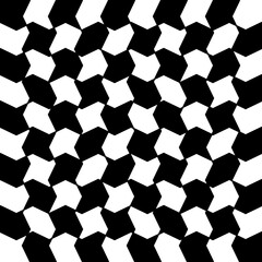 Race Vector Pattern. Black and white race flag pattern.