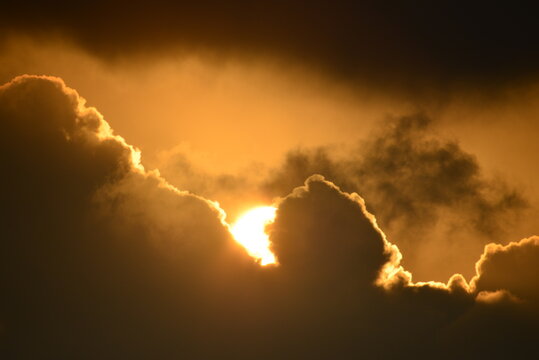 sunset in the sky