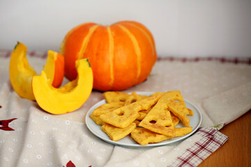 Pumpkin Cheese Cookies Crackers Food Photography