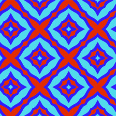 Seamless pattern with multicolored shapes.