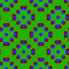 Seamless pattern with multicolored shapes.