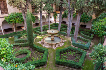 the Jardin de Lindaraja in the Nazaries Palace in the Alhambra in Granada