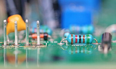 Close up of a circuit board	