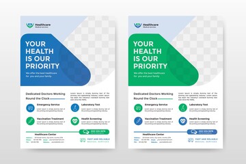 Medical Flyer Design Template A4 Size Leaflet