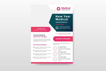 Medical Flyer Design Template A4 Size Leaflet