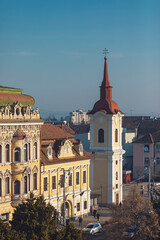 Obraz premium Targu Mures, largest city in Mures County and largest Hungarian urban community in Romania. Population of city or tourists have disposal series of objectives can be visits to know history of places.