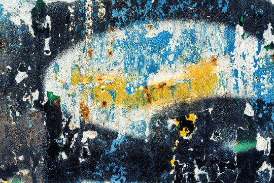 detail of a graffiti painted on a wall