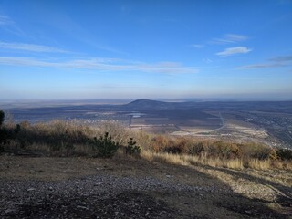the mountains