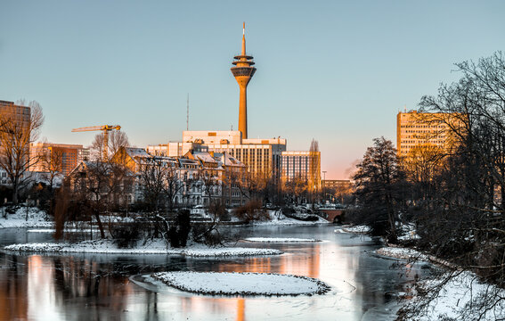 Düsseldorf im Winter