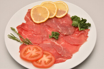 Beef carpaccio