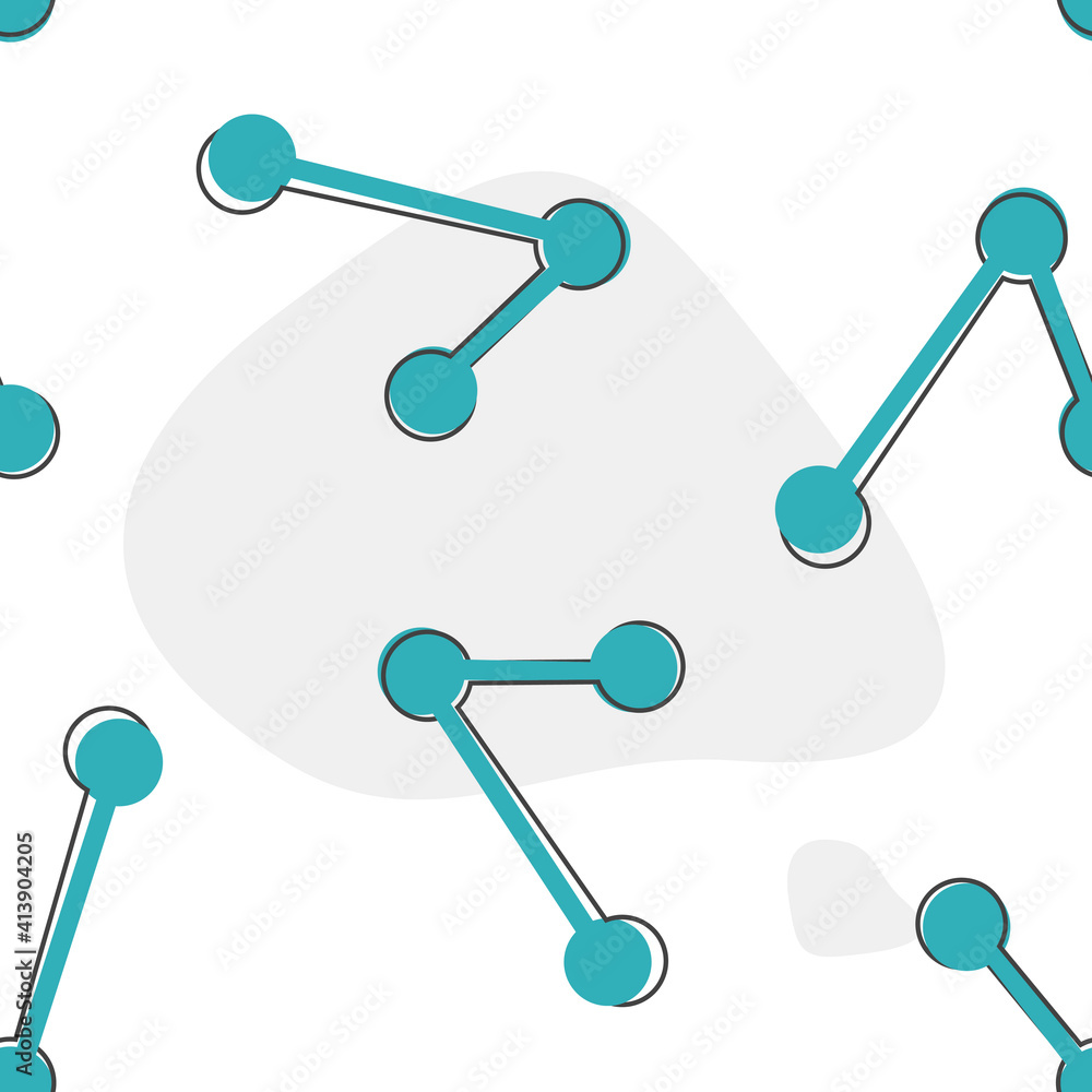 Poster vector image sharing icon. icon shared icon cartoon style on seamless pattern on a white background.