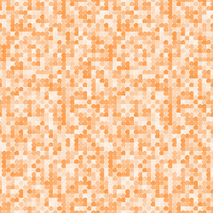 Abstract fashion polka dots background. White seamless pattern with beige gradient circles. Template design for invitation, poster, card, flyer, banner, textile, fabric.