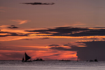 dramatic summer beach photos in Boracay ,Philippines