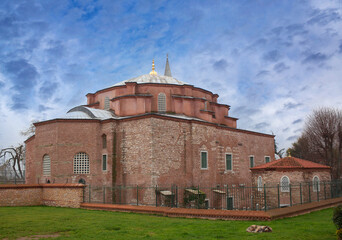 Fototapeta premium Church of the Saints Sergius and Bacchus, also called Little Hagia Sophia in Istanbul, Turkey. It was built between 532 and 536 by Justinian.