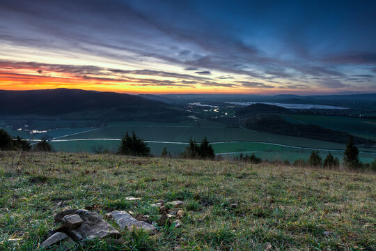 Morgend&auml;mmerung auf dem Altendorfer Berg bei Einbeck