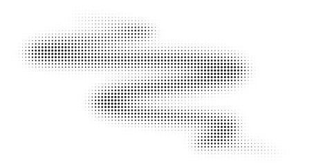 Fototapeta premium Halftone texture with geometric figures.