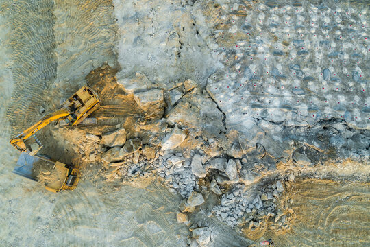Construction Site, Stone Mountain, Georgia, USA