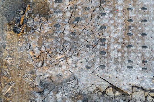 Blasting, Construction Site, Stone Mountain, Georgia,