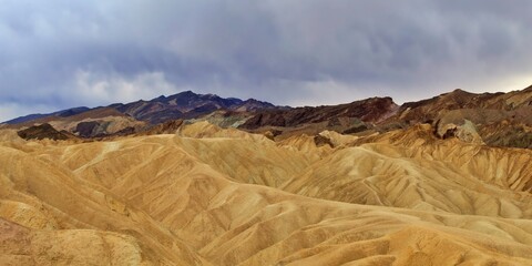 Geology and scenic panorama at Death Valley National Park