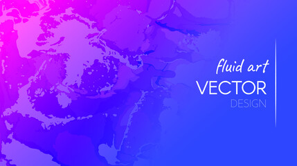 Abstract Fluid. Purple Pink Dynamic Motion. Minimal Flow Layout. Alcohol Inks Paint Template. Modern Abstract Fluid. Graphic Liquid Wallpaper. Creative Gradient Marble. Vector Abstract Fluid.
