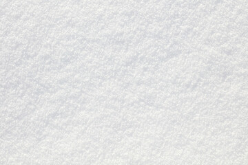 Ein weiße Schneeoberfläche als Hintergrund.