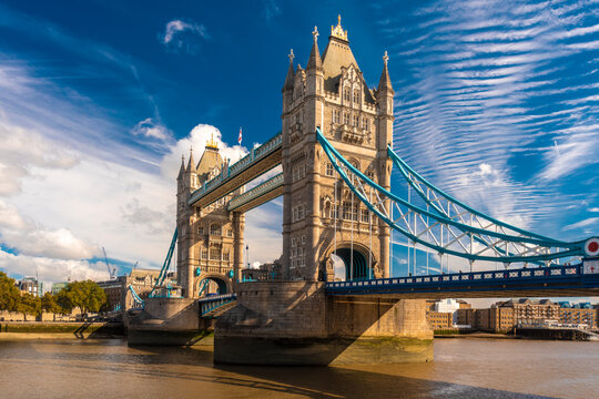 The Tower Bridge In A Sunny Day In London