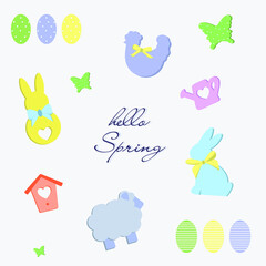 Hello spring set. Easter set