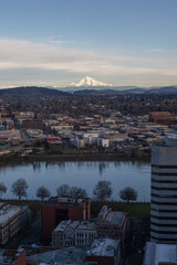 mountain hood and Portland city