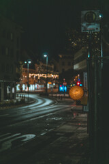 Obraz premium time lapse of traffic at night
