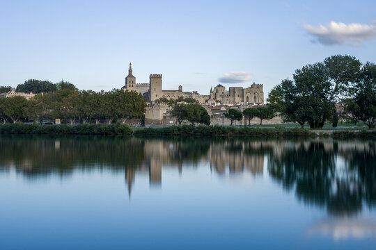 Avignon pope palace south of france provence bridge