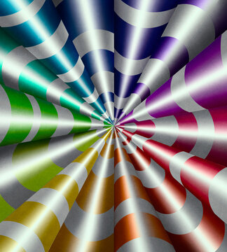 Graphic Design of 3D color Wheel